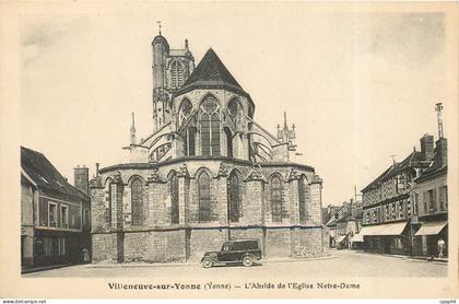CPA Villeneuve sur Yonne L'Abside de l'Eglise Notre Dame