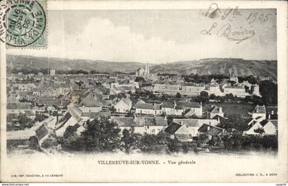 Villeneuve sur Yonne CPA Vue generale