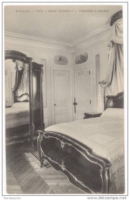 CPA VILLENNES SUR SEINE - VILLA MARIE ISABELLE - CHAMBRE A COUCHER