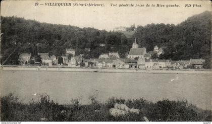 CPA Villequier Vue Generale Prise de la Rive Gauche
