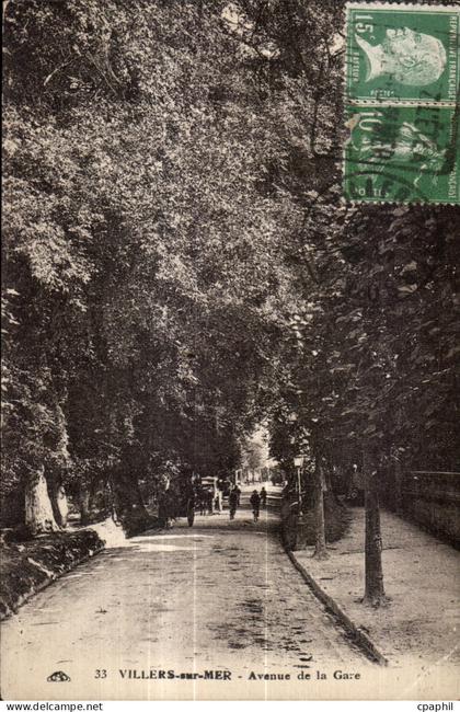 CPA Villers sur Mer Avenue de la Gare