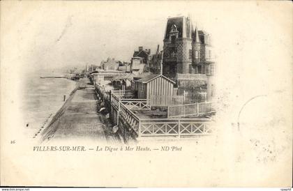 CPA Villers Sur Mer La Digue a Mer Haute