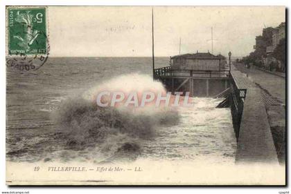 CPA Villerville Effet de Mer