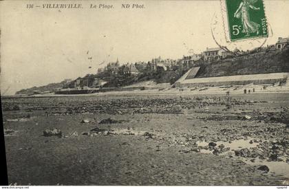 CPA Villerville La Plage