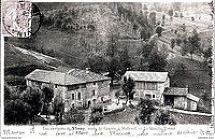 D38 Cpa Précurseur/ ENVIRONS DE VINAY - ROUTE DE COGNIN MALLEVAL < LE MOULIN VEYRET EN 1905