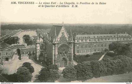 Carte Postale - 94 - Vincennes - Le vieux Fort - La Chapelle - le Pavillon de la Reine - CPA - Voir Scans Recto-Verso -