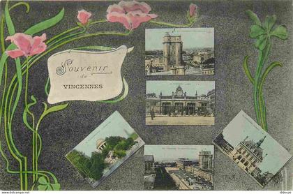 Carte Postale Ancienne - 94 - Vincennes - Souvenir de Vincennes - Multivues - CPA - Voir Scans Recto-Verso - Poscard - C