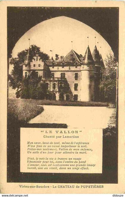 38 - Virieu sur Bourbre - Le Château de pupetières - CPA - Voir Scans Recto-Verso
