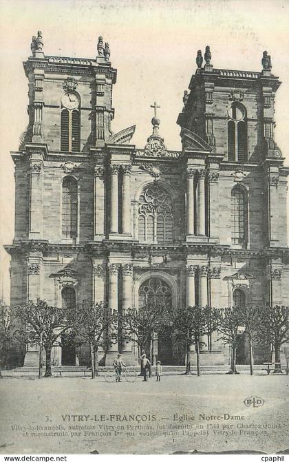 CPA Vitry Le Francois Eglise Notre Dame