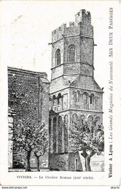 CPA VIVIERS Le Clocher Roman (660880)