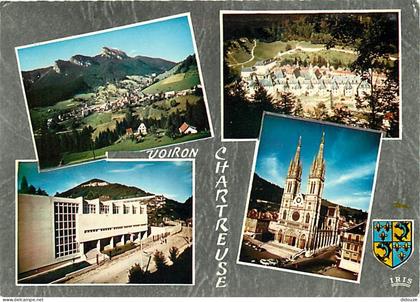 Carte Postale - 38 - Voiron - Multivues - Blasons - Flamme Postale de Voiron - CPM - Voir Scans Recto-Verso - Poscard -