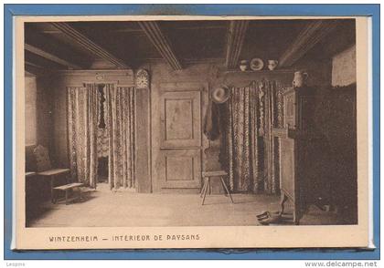 68 - WINTZENHEIM -- Intérieur de Paysan