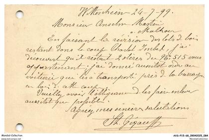 AVSP15-0777-68 - Lettre - WITTENHEIM