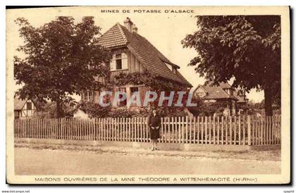 CPA Maisons Ouvrieres De La Mine Theodore a Wittenheim cite