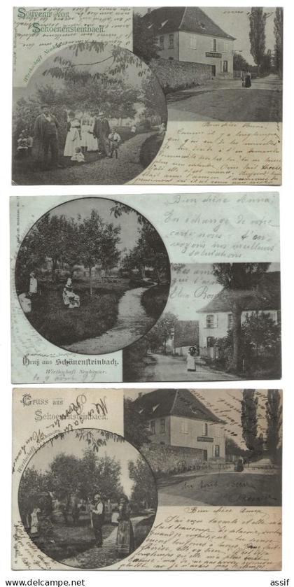 SCHOENENSTEINBACH 3 cpa gruss Wittenheim