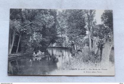 Cpa 1906, Yerres, les bords de l'Yerres, Essonne 91