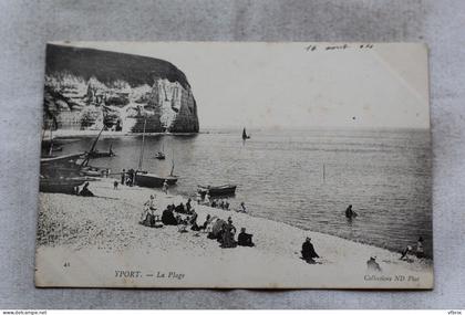 Cpa 1904, Yport, la plage, Seine Maritime 76
