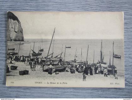 Cpa Yport (76) le retour de la pêche
