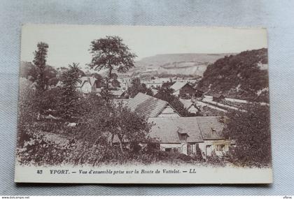 Yport, vue d'ensemble prise sur la route de Vattelot, Seine Maritime 76