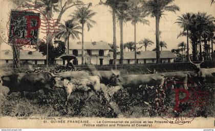 GUINEA FRANCESA. GUINEE FRANCAISE. Le Comissariat de police et les Prisons de Conakry