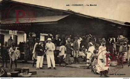 GUINEA. GUINEE FRANÇAISE. Conakry - le marché
