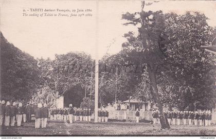 TAHITI - The ceeding to France, June 29th 1880, Postcard