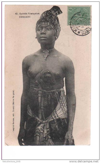 GUINEE FRANCAISE - CONAKRY - JEUNE FEMME - AFRIQUE (CK)