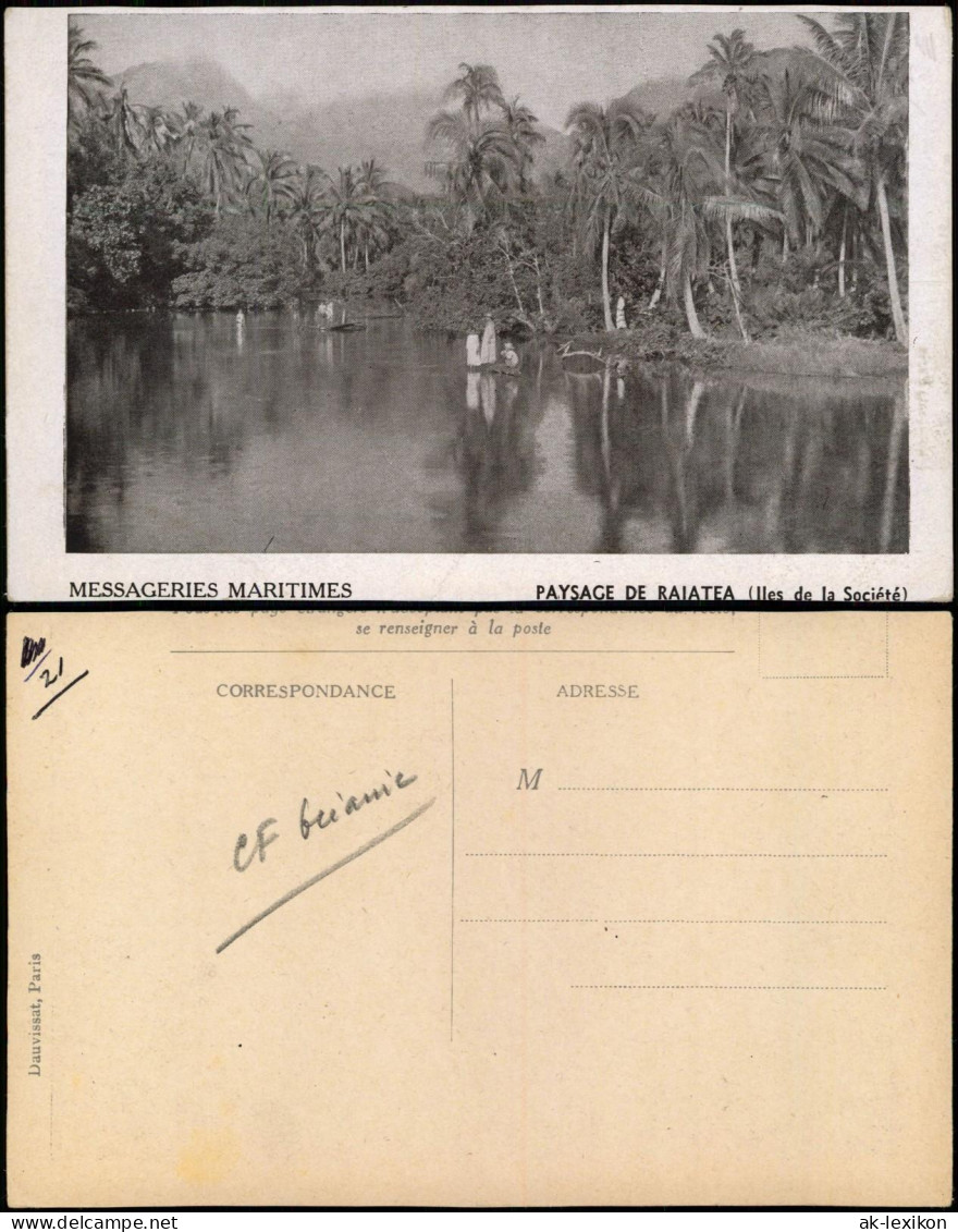 Französisch Polynesien PAYSAGE DE RAIATEA (lles de la Société).   1912