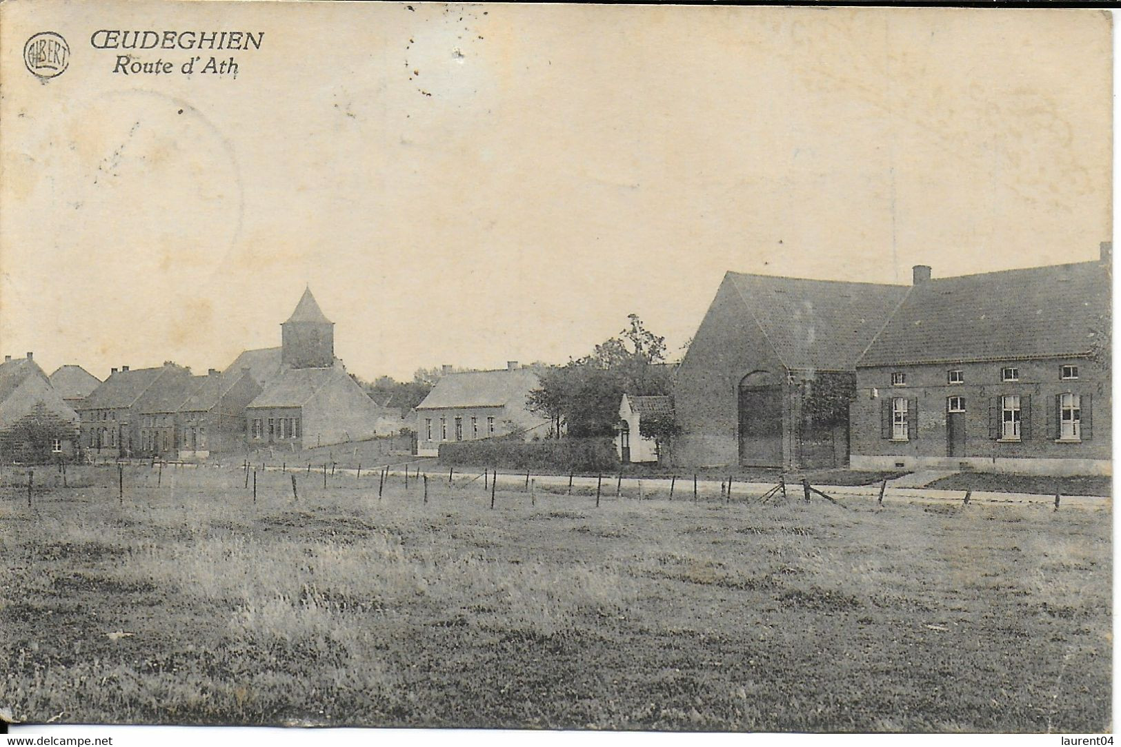 FRASNES LEZ ANVAING. OEUDEGHIEN.  ROUTE D'ATH.