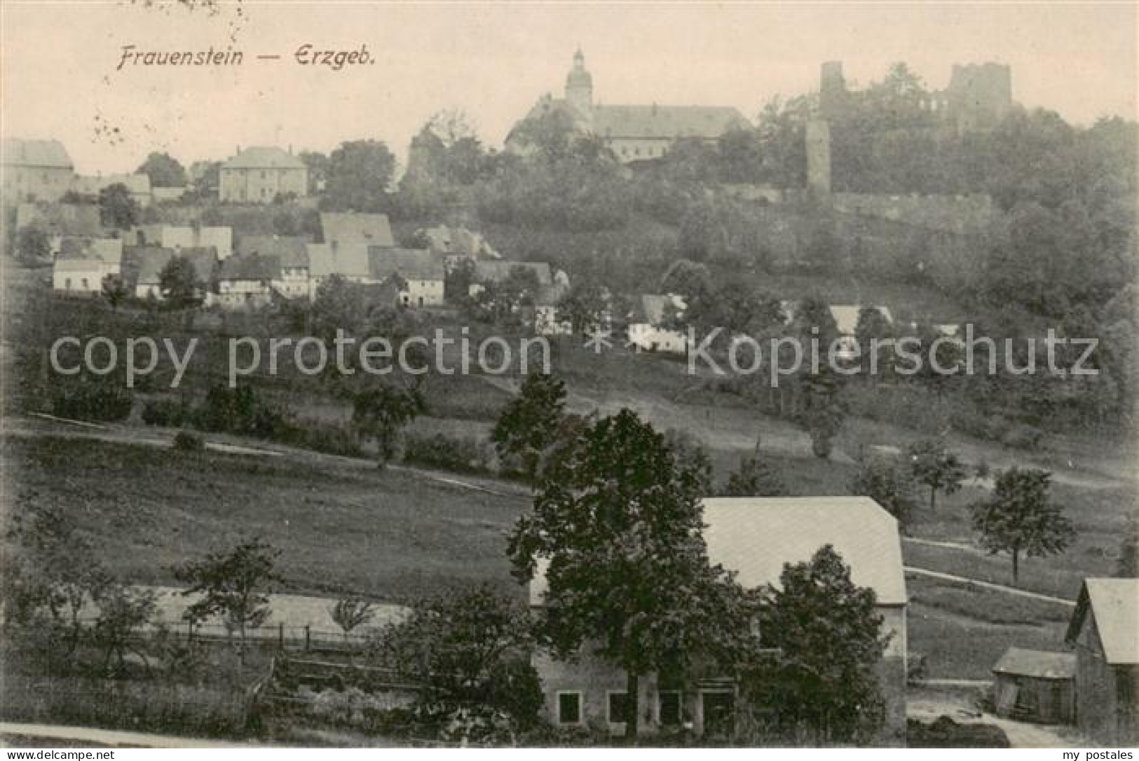 Frauenstein Brand-Erbisdorf Osterzgebirge Panorama