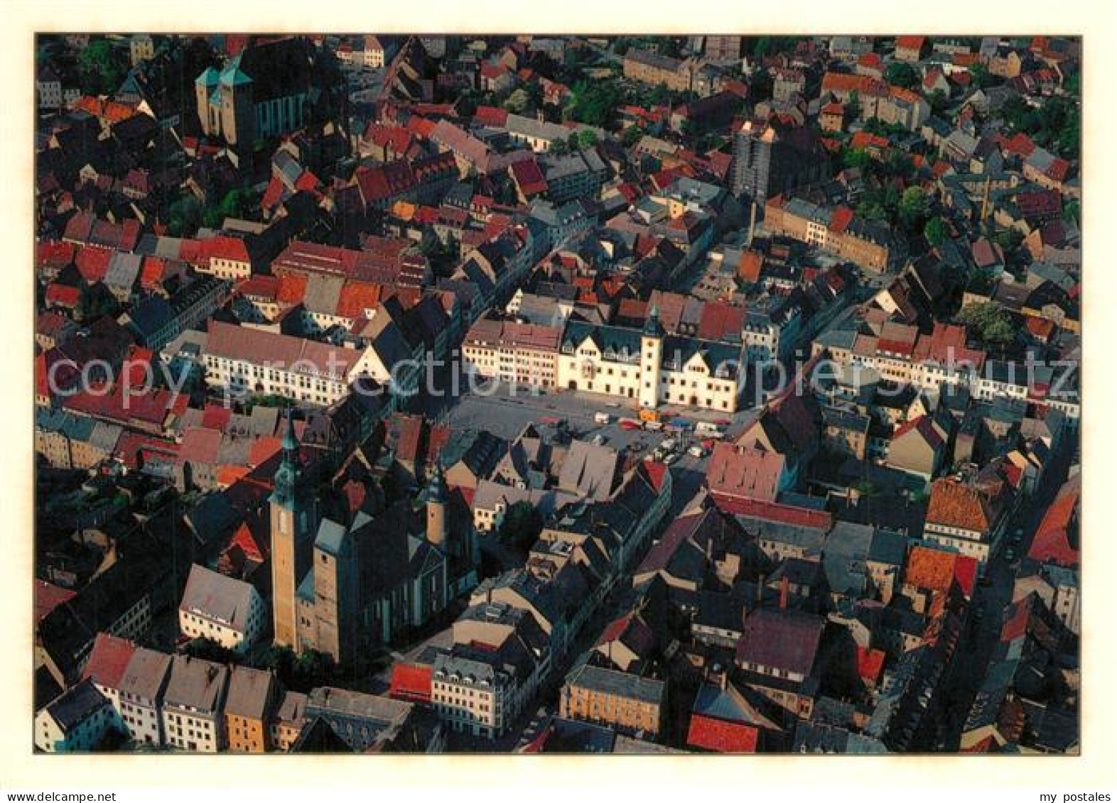 Freiberg Sachsen Fliegeraufnahme