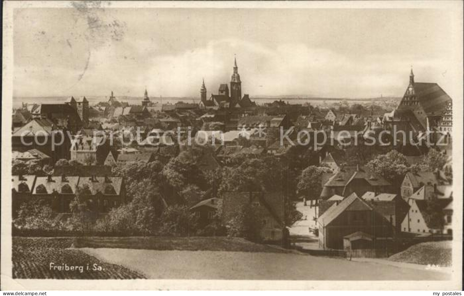 Freiberg Sachsen Gesamtanansicht