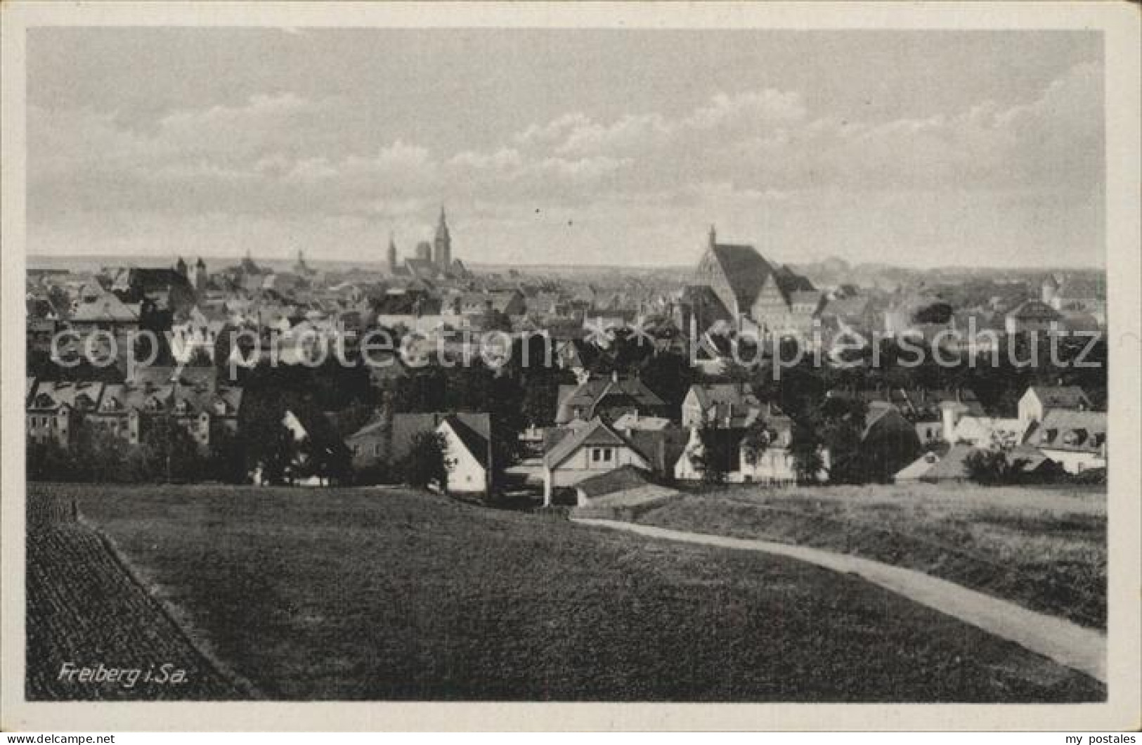 Freiberg Sachsen Gesamtansicht