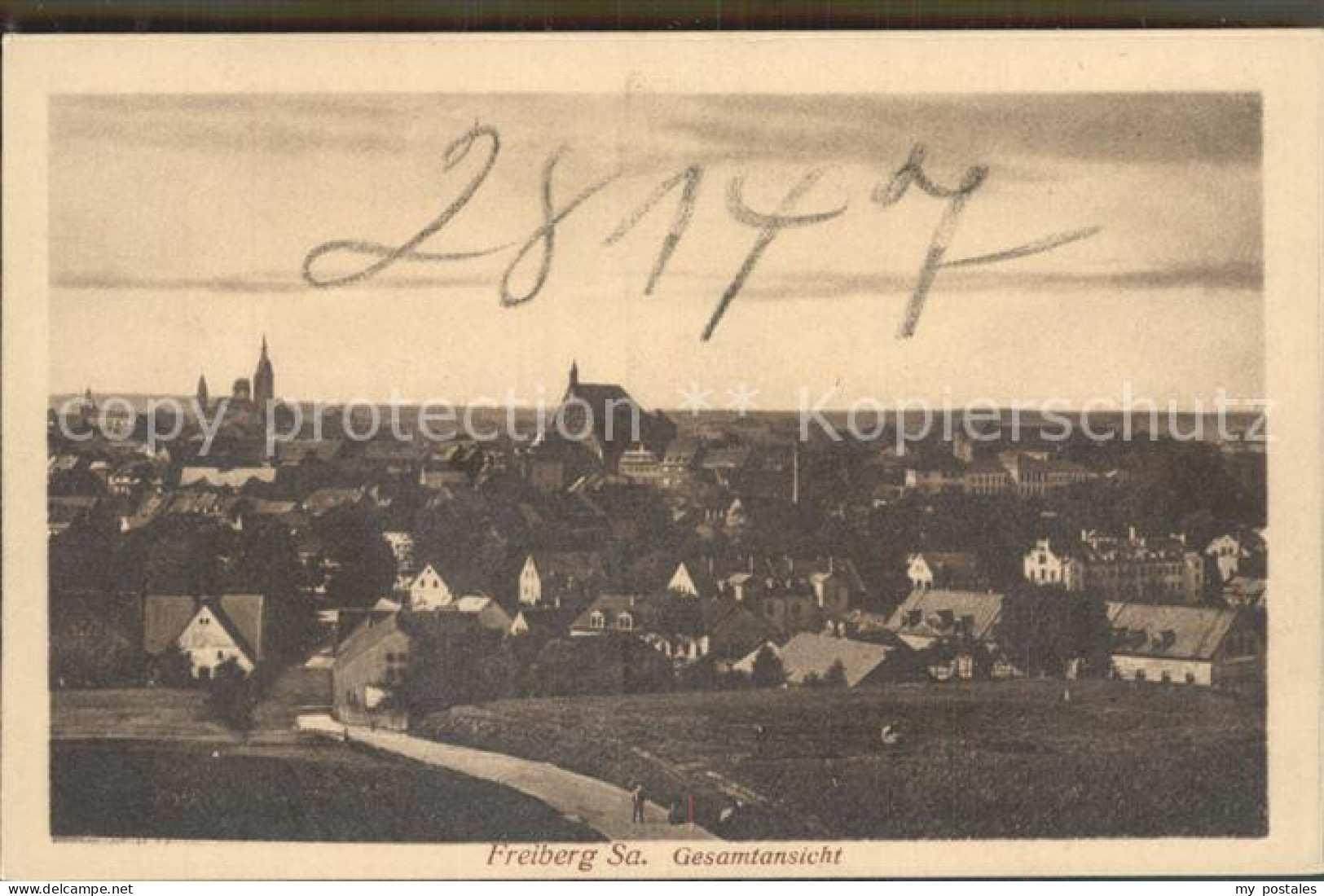 Freiberg Sachsen Gesamtansicht
