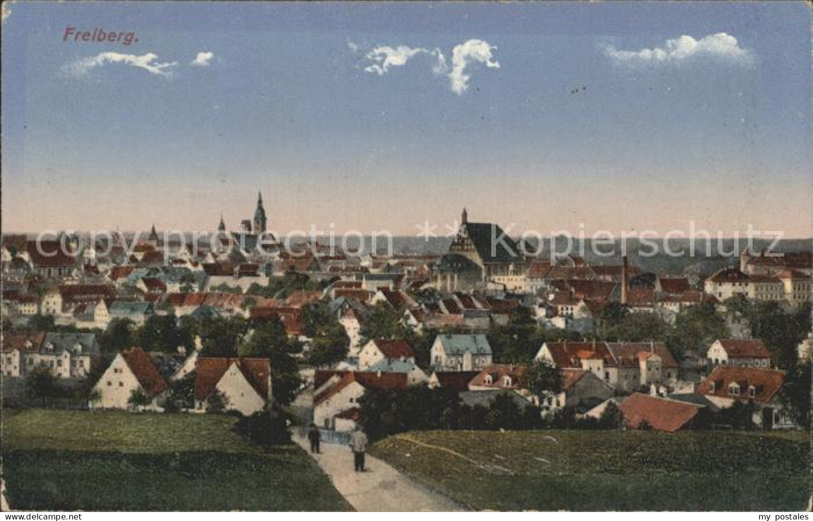 Freiberg Sachsen Gesamtansicht