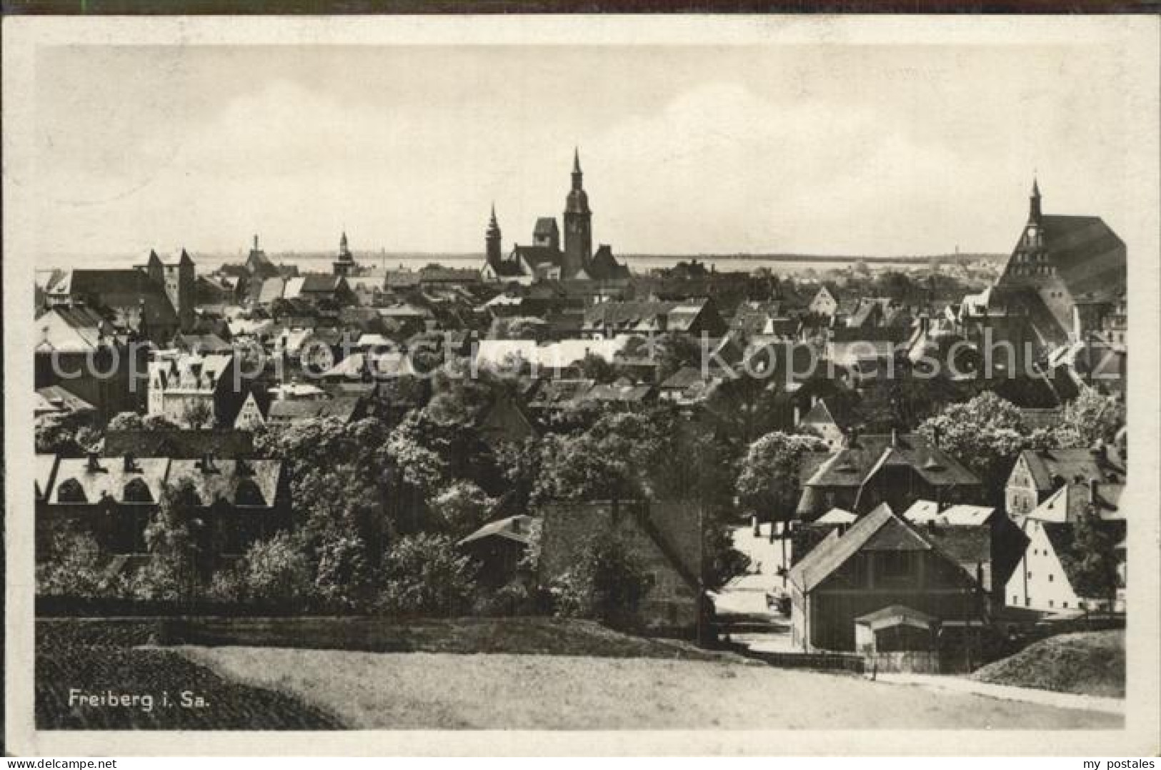 Freiberg Sachsen Gesamtansicht