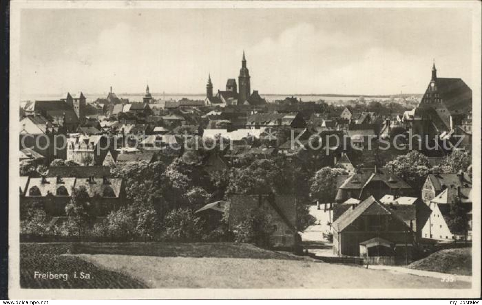 Freiberg Sachsen Stadtansicht