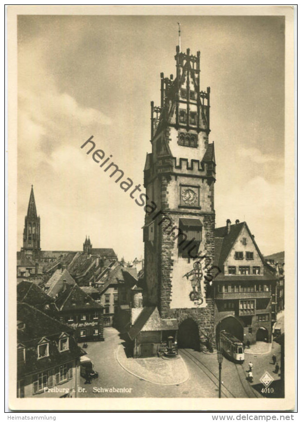 Freiburg - Schwabentor - Foto-AK Grossformat - Verlag Karl Alber Freiburg