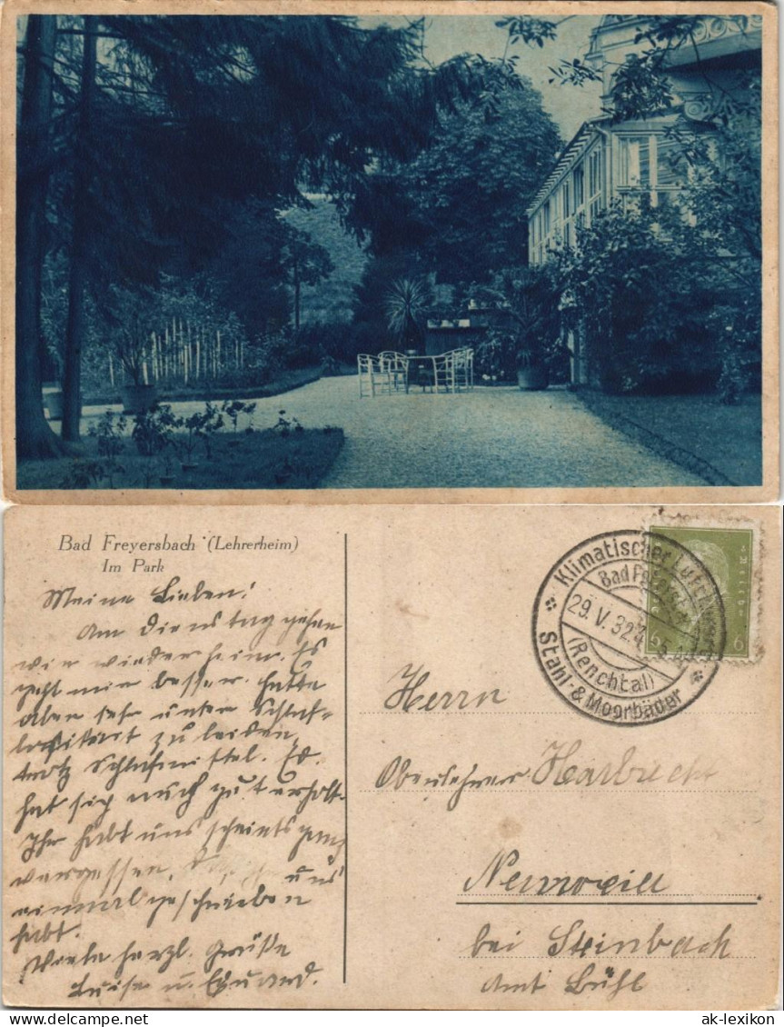 Freiersbach (Freyersbach)-Bad Peterstal-Griesbach Lehrerheim 1932