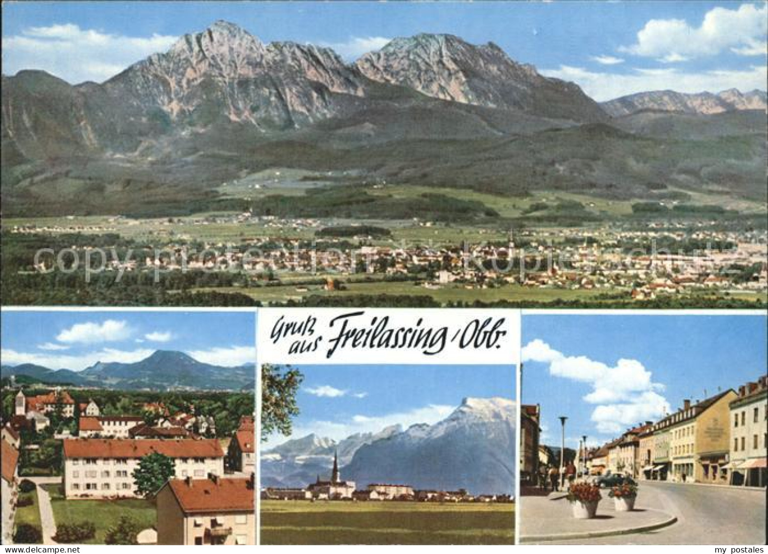 Freilassing Berge Ortsansichten
