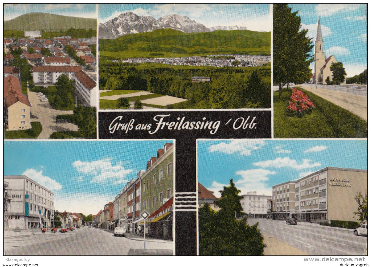 Freilassing old postcard travelled 1972 bb151102