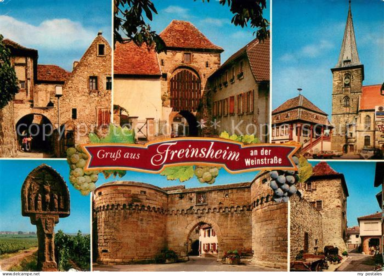 Freinsheim Am Buschhof Schwarzes Kreuz Haintor Elsentor Rathaus Kirche Stadtmaue