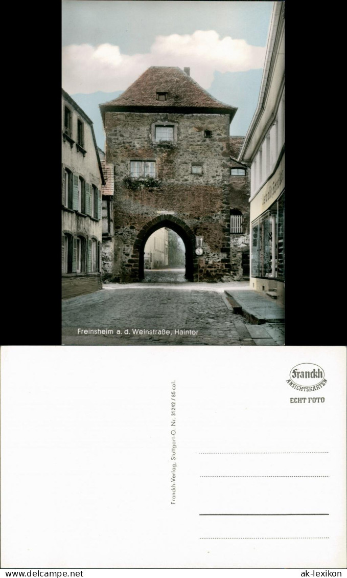 Freinsheim an der Weinstraße Straßen Partie Wohnhäuser am Haintor 1960