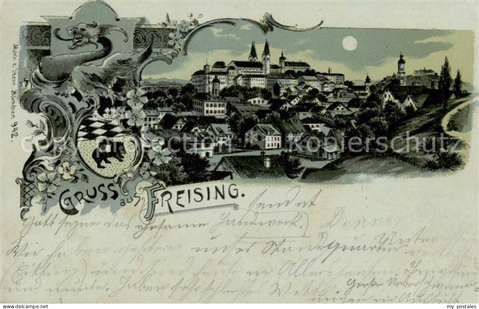 Freising Oberbayern Totalansicht