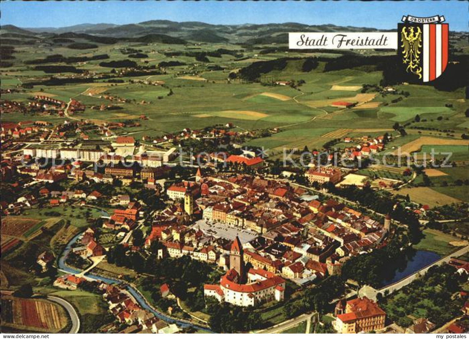 Freistadt Muehlviertel Fliegeraufnahme