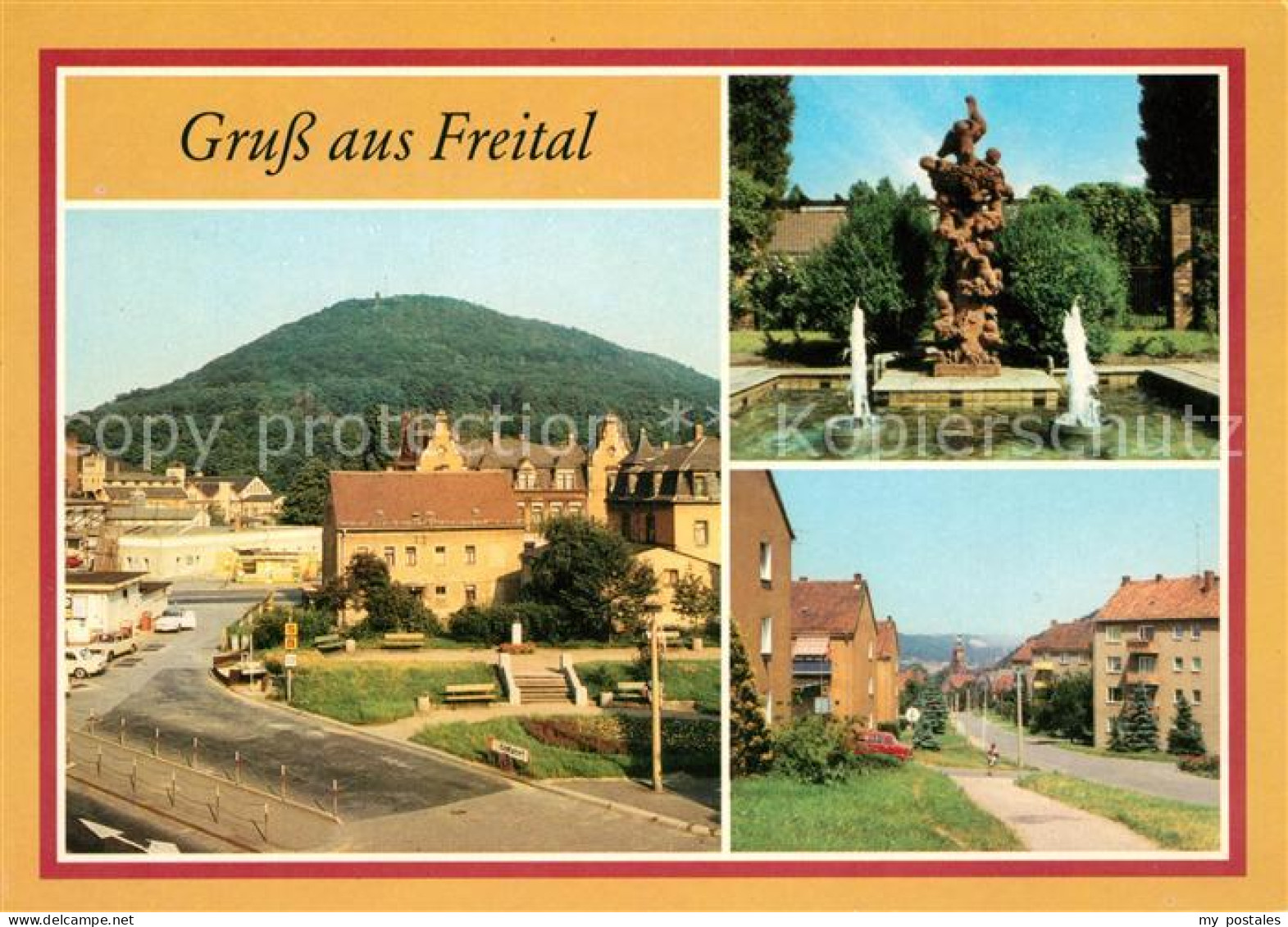 Freital Storchenbrunnen Wilhelm Pieck Strasse Hainsberg