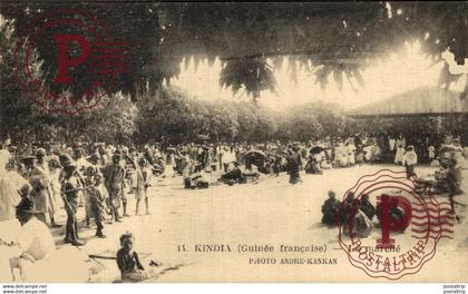AFRICA. GUINEA FRANCESA. GUINEE FRANÇAISE. KINDIA. LE MARCHE.