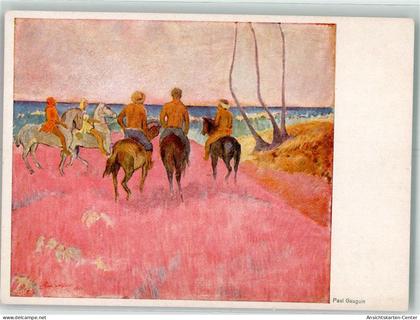 39742867 - sign. Gauguin Paul Reiter am Strande Verlag Hanfstaengl Nr.142