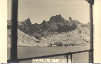 RAPA ITI, Byrd Antarctic Expedition III (1939) French Polynesia RPPC Postcard (4