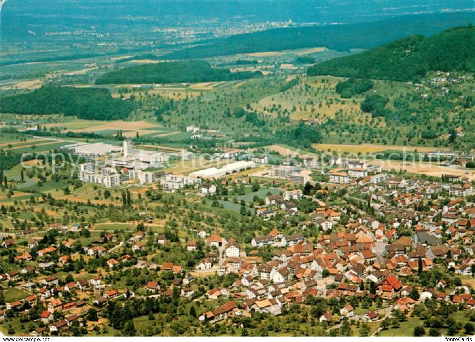 Frenkendorf Fliegeraufnahme Milchzentrale LIGA Lebensmittel F. Friedli